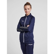 hummel Sport Training Jacket hmlAUTHENTIC Poly Zip (knitted polyester, with zip pockets) navy blue Women