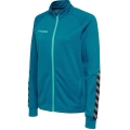 hummel Sport training jacket hmlAUTHENTIC Poly Zip (knitted polyester, with zip pockets) teal blue Women