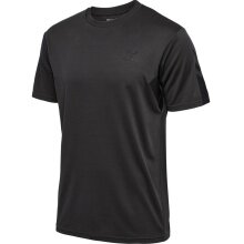 hummel Sport T-shirt hmlACTIVE PL Jersey (100% rec. Polyester) short sleeve black Men