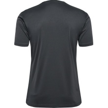 hummel Sport T-shirt hmlAUTHENTIC PL Jersey (100% Polyester) Short Sleeve Asphalt Grey Men