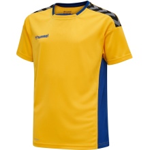 hummel Sport T-shirt hmlAUTHENTIC Poly Jersey (light jersey fabric) Short sleeve yellow/blue Children