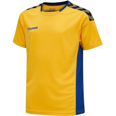 hummel Sport T-shirt hmlAUTHENTIC Poly Jersey (light jersey fabric) Short sleeve yellow/blue Children