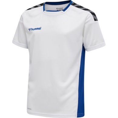 hummel Sport T-shirt hmlAUTHENTIC Poly Jersey (lightweight jersey fabric) Short sleeve white/blue Children