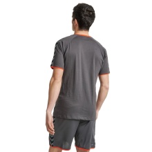 hummel Sport T-shirt hmlAUTHENTIC Training Tee (Cotton-Polyester blend) Short sleeve asphalt grey Men