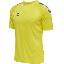 hummel Sport T-shirt hmlCORE XK Core Poly (Interlock fabric) Short sleeve yellow/blue Men