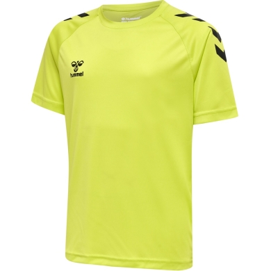 hummel Sport T-shirt hmlCORE XK Core Poly (Interlock fabric) Short sleeve lime green Kids