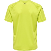 hummel Sport T-shirt hmlCORE XK Core Poly (Interlock fabric) Short sleeve lime green Kids