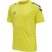 hummel Sport T-shirt hmlCORE XK Core Poly (Interlock fabric) Short sleeve yellow/blue Kids