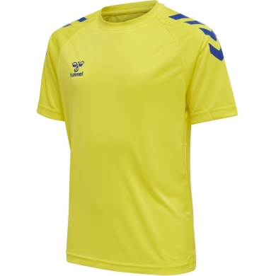 hummel Sport T-shirt hmlCORE XK Core Poly (Interlock fabric) Short sleeve yellow/blue Kids