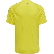 hummel Sport T-shirt hmlCORE XK Core Poly (Interlock fabric) Short sleeve yellow/blue Kids