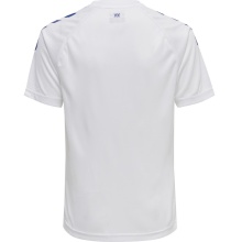 hummel Sport T-shirt hmlCORE XK Core Poly (Interlock fabric) Short sleeve white/blue Kids