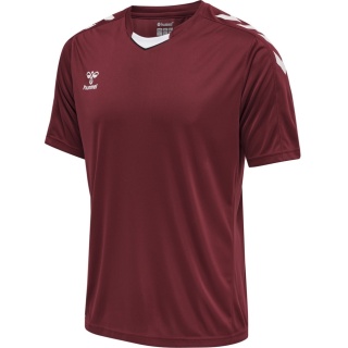 hummel Sport T-shirt hmlCORE XK Poly Jersey (robust double knit) short sleeve burgundy men