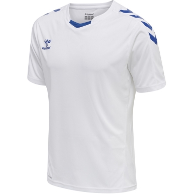 hummel Sport T-shirt hmlCORE XK Poly Jersey (robust double knit) Short sleeve white/blue Men