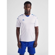 hummel Sport T-shirt hmlCORE XK Poly Jersey (robust double knit) Short sleeve white/blue Men