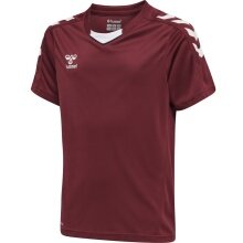 hummel Sport T-shirt hmlCORE XK Poly Jersey (robust double knit) Short sleeve burgundy Children