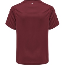 hummel Sport T-shirt hmlCORE XK Poly Jersey (robust double knit) Short sleeve burgundy Children