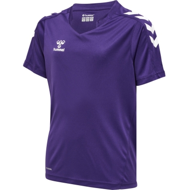 hummel Sport T-shirt hmlCORE XK Poly Jersey (robust double knit) Short sleeve purple/white Kids