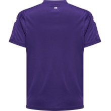 hummel Sport T-shirt hmlCORE XK Poly Jersey (robust double knit) Short sleeve purple/white Kids