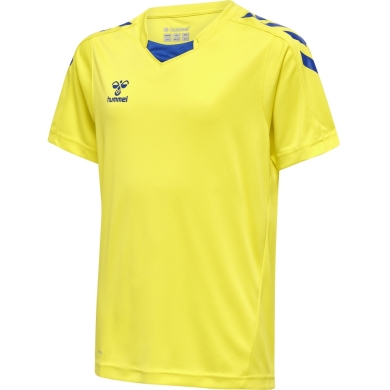 hummel Sport T-shirt hmlCORE XK Poly Jersey (robust double knit) Short sleeve yellow/blue Kids