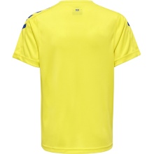 hummel Sport T-shirt hmlCORE XK Poly Jersey (robust double knit) Short sleeve yellow/blue Kids