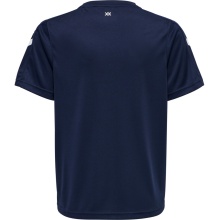 hummel Sport T-shirt hmlCORE XK Poly Jersey (robust double knit) Short sleeve navy blue Kids