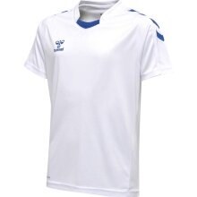 hummel Sport T-shirt hmlCORE XK Poly Jersey (robust double knit) Short sleeve white/blue Kids