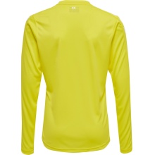 hummel Sport Long Sleeve Shirt hmlCORE XK Poly Jersey (Interlock Fabric) Yellow Kids