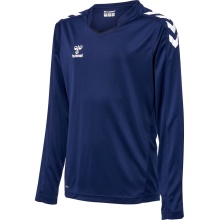 hummel Sport long-sleeved shirt hmlCORE XK Poly Jersey (Interlock fabric) navy blue children