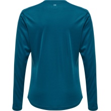 hummel Sport long-sleeved shirt hmlCORE XK Poly Jersey (Interlock fabric) coral blue children