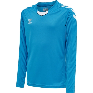 hummel Sport long-sleeved shirt hmlCORE XK Poly Jersey (Interlock fabric) blue Kids