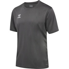 hummel Sport T-shirt hmlESSENTIAL (100% recycled Polyester) Short Sleeve Dark Grey Men's