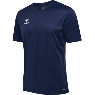 hummel Sport T-shirt hmlESSENTIAL (100% recycled Polyester) Short Sleeve Navy Blue Men's