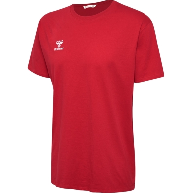 hummel Sport/Leisure T-shirt hmlGO 2.0 (Organic Cotton, Classic Design) Short Sleeve Red Men's