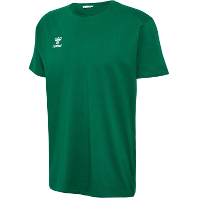 hummel Sport/Leisure T-shirt hmlGO 2.0 (Organic Cotton, Classic Design) Short Sleeve Dark Green Men