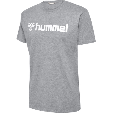 hummel Sport/Leisure T-shirt hmlGO 2.0 Logo (Organic Cotton) Short Sleeve Grey Men