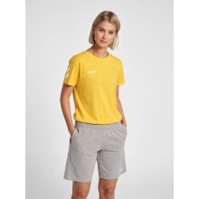 hummel Sport/Leisure Shirt hmlGO Cotton Short Sleeve Neon Yellow Women