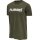 hummel Sport/Leisure T-shirt hmlGO Cotton Big Logo (Cotton) Short Sleeve Brown Green Men