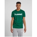 hummel Sport/Leisure T-shirt hmlGO Cotton Big Logo (Cotton) Short Sleeve Dark Green Men