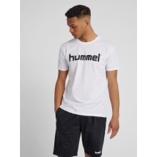 hummel Sport/Leisure T-shirt hmlGO Cotton Big Logo (Cotton) Short Sleeve White Men