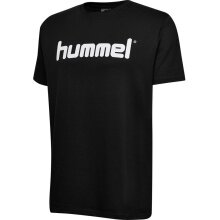 hummel Sport/Leisure T-shirt hmlGO Cotton Big Logo (Cotton) Short Sleeve Black Children