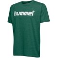 hummel Sport/Leisure T-shirt hmlGO Cotton Big Logo (Cotton) Short Sleeve Dark Green Children