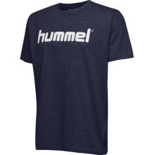 hummel Sport/Leisure T-shirt hmlGO Cotton Big Logo (Cotton) Short Sleeve Navy Children