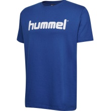 hummel Sport/Leisure T-shirt hmlGO Cotton Big Logo (Cotton) Short Sleeve Dark Blue Children