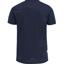 hummel Sport T-shirt hmlMOVE Grid Cotton (100% Cotton) Short Sleeve Navy Men