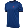 hummel Sport T-shirt hmlQ4 Poly Jersey (lightweight mesh fabric) short sleeve dark blue men