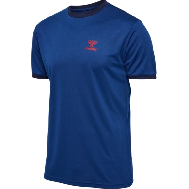 hummel Sport T-shirt hmlQ4 Poly Jersey (lightweight mesh fabric) short sleeve dark blue men