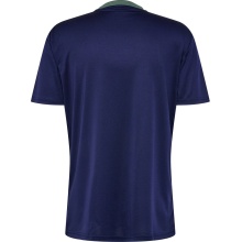 hummel Sport T-shirt hmlSTALTIC Poly Jersey (Mesh Material) Short Sleeve Navy/Green Men