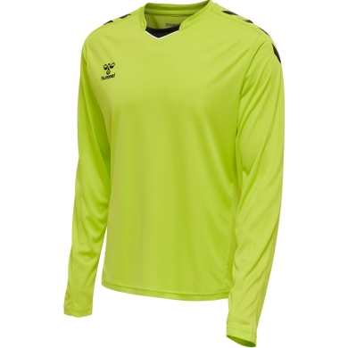 hummel Sport long-sleeved shirt hmlCORE XK Poly Jersey (interlock fabric) lime green men