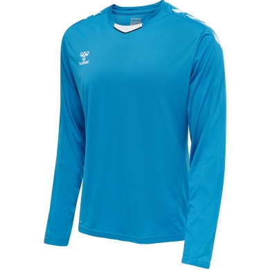 hummel Sport long-sleeved shirt hmlCORE XK Poly Jersey (Interlock fabric) blue Men