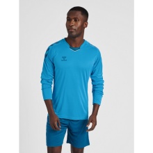 hummel Sport long-sleeved shirt hmlCORE XK Poly Jersey (Interlock fabric) blue Men